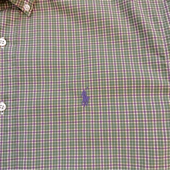 Ralph Lauren Classic Fit Checkered Long Sleeve Button Down Shirt - Picture 5 of 8